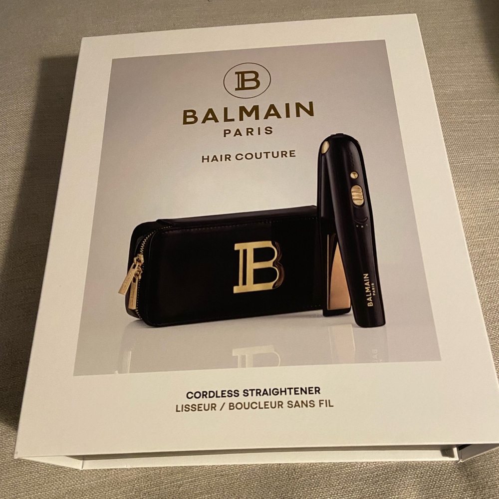 New in box Balmain hair cordless straightener black